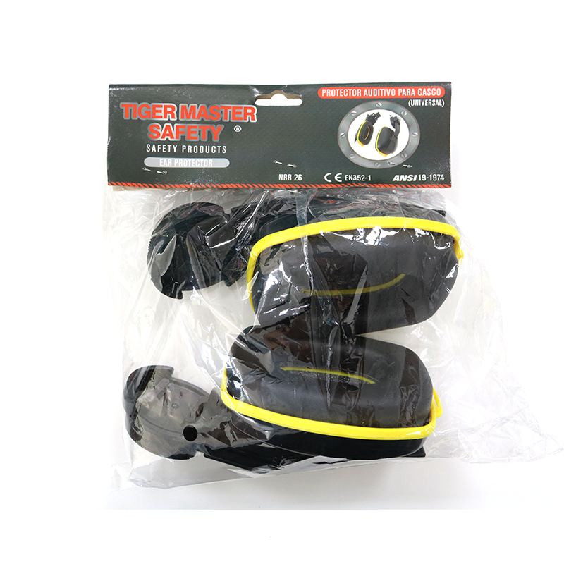 ABS shell soundproof hardhat safety ear muff