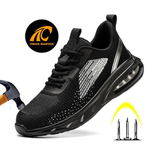 Air Cushioned Steel Toe Safety Work Sneakers for Men
