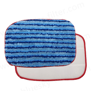 Almohadilla de trapeador de microfibra azul lavable compatible con A1375-100 A1375-101 almohadillas de repuesto para aspiradora de vapor