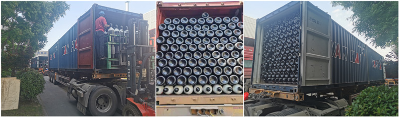 oxygen cylinder for shipment