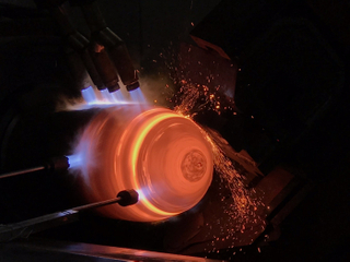 Seamless CNG Cylinder Hot Spinning Machine Line