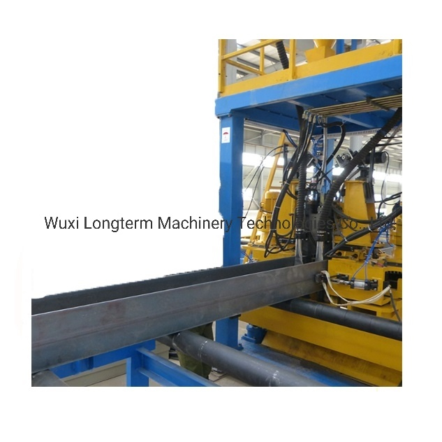 Automatic H Beam Assembly and Welding and Straightening All in One Machine for Steel Structure Fabrication Station/