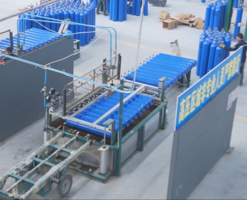 200 PCS Daily Output CNG Cylinder Body Air Leakage Testing Machine