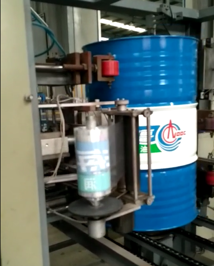 Steel Oil Drum Automatic Two Color Liquid Painting Machine