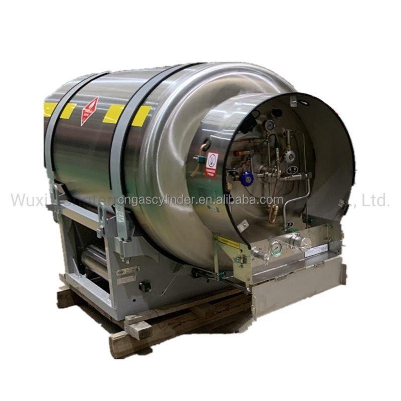 Cryogenic Liquid Nitrogen Storage Tank Gas Container Vehicle Bus LNG Gas Cylinder^