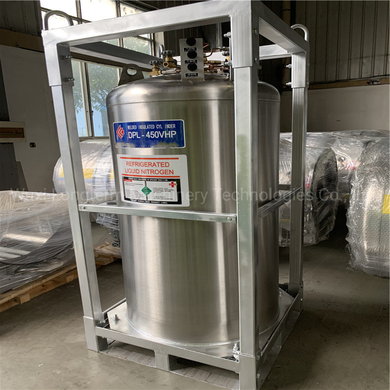 Empty Heat-Insulation Liquid Cryogenic Gas Cylinder Dewar Tank Bottle^
