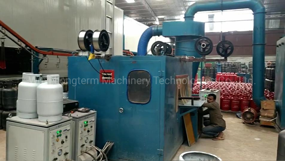 12kg LPG Gas Cylinder Automatic Zinc Metalizing/Coating Machine^