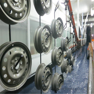 Auto Parts Wheels Electrophoresis Powder Coating Line