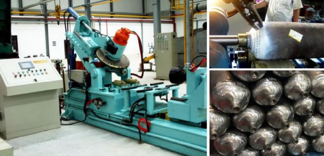 Automatic CNG Gas Cylinder Embossing, Oxygen Cylinder Neck Coding/Marking Machine^