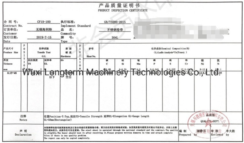 SUS/AISI (201/304/316) 2b Finished Cold/Hot Rolled Stainless Steel Strip Price~