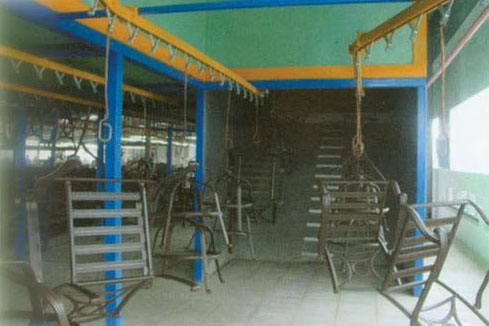 Customizable Optimize Energy Consumption Powder Coating Line / Electrostatic Painting Line for Elevator Door#