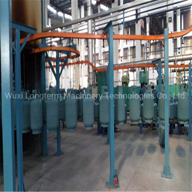 High Quality Automatic LPG Cylinder Paint Spraying Production Line, Dust Free Automatic LPG Cylinder Spray Painting Booth!