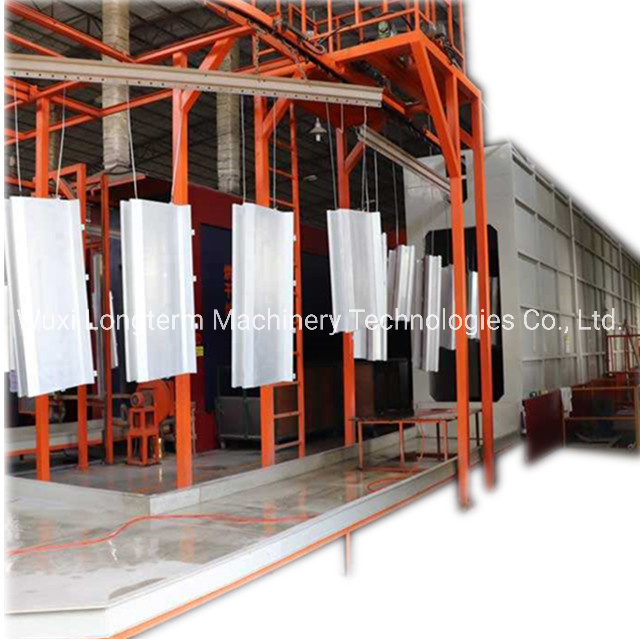 Dust-Free Powder Coat Line Booth for Lift Board, Environmental Protection Large-Volume Spraying Line for Elevator Board