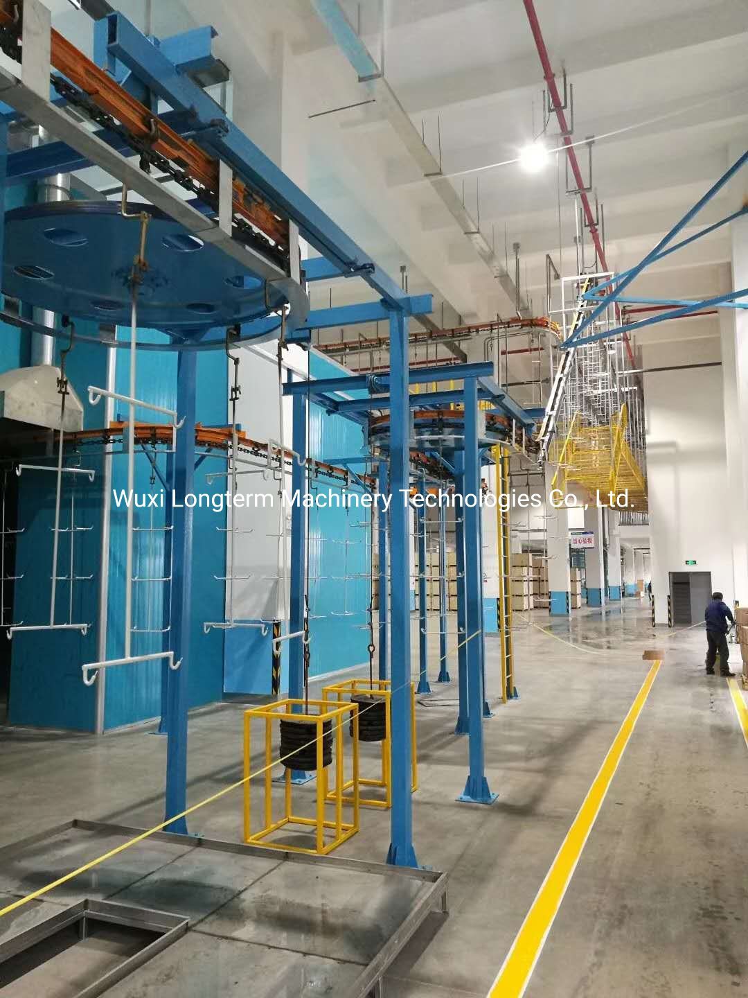 High Quality Ce Certificated Spray Powder Coating Line for Wood Products, Fully Automatic Robot Transfer System Powder Coating Line%