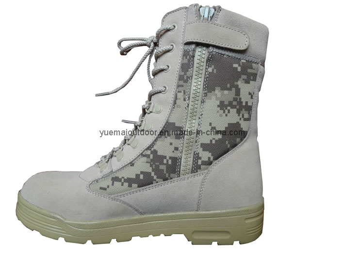 High Quality Army Combat Digital Camo Suede Boot