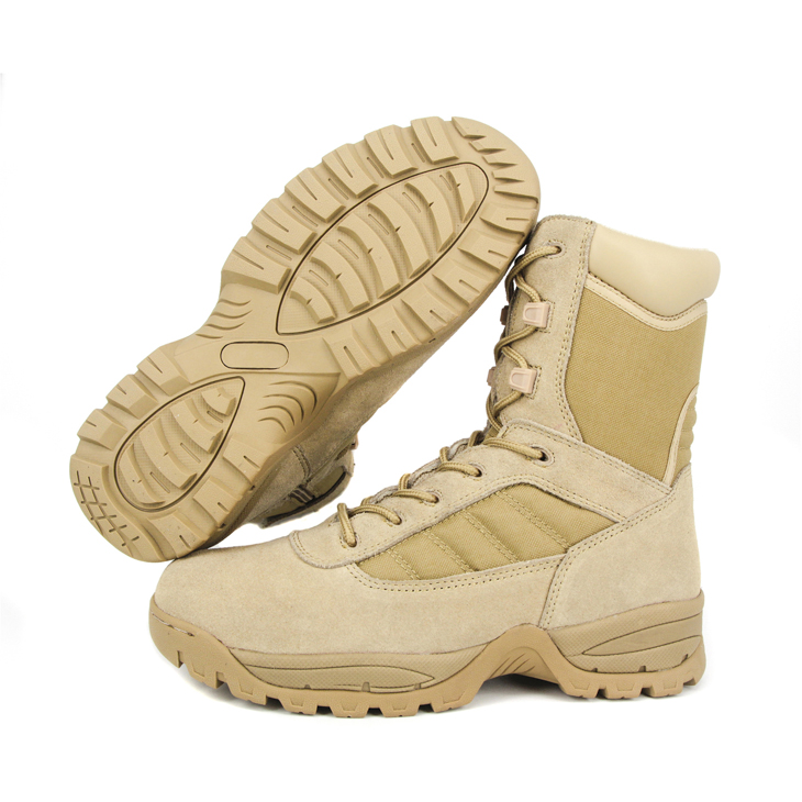أحذية الصحراء التكتيكية للجلد للسفر 7215