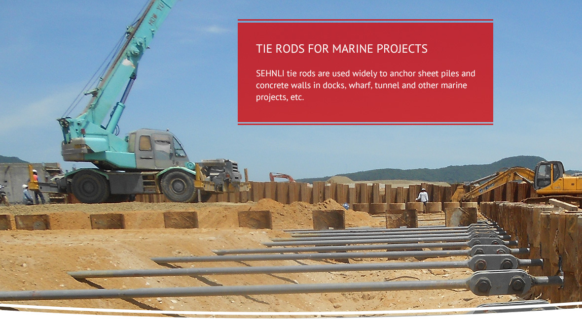 Tie Rods For Marine Projects