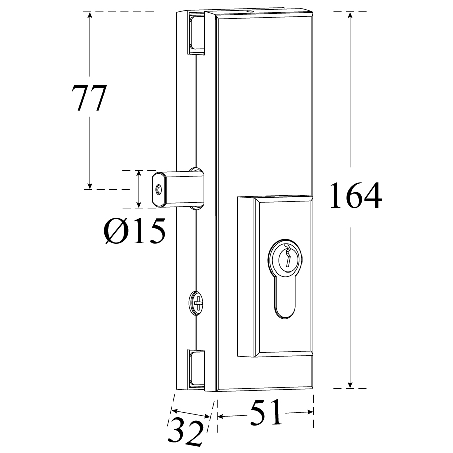 VM-100L Center Lock