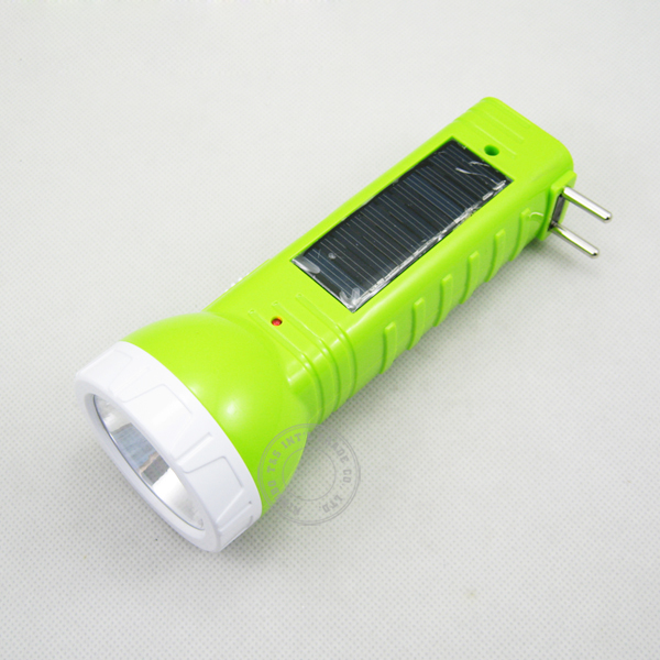 Solar Power Multi Function Rechargeable Flashlight 