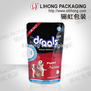 Retortable petfood standing pouch