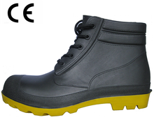 Have CE certificate steel toe ankle pvc rain boots