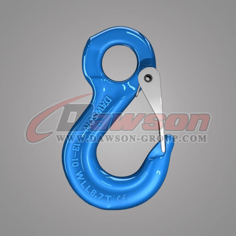 Grade 100 Eye Sling Hook with Latch for Lifting Slings, G100 Alloy Steel Eye Sling Hook - China Manufacturer, Supplier, Exporter スリングを持ち上げるためのラッチ付きグレード 100 アイ スリング フック、G100 合金鋼アイ スリング フック - 中国メーカー、サプライヤー、輸出業者