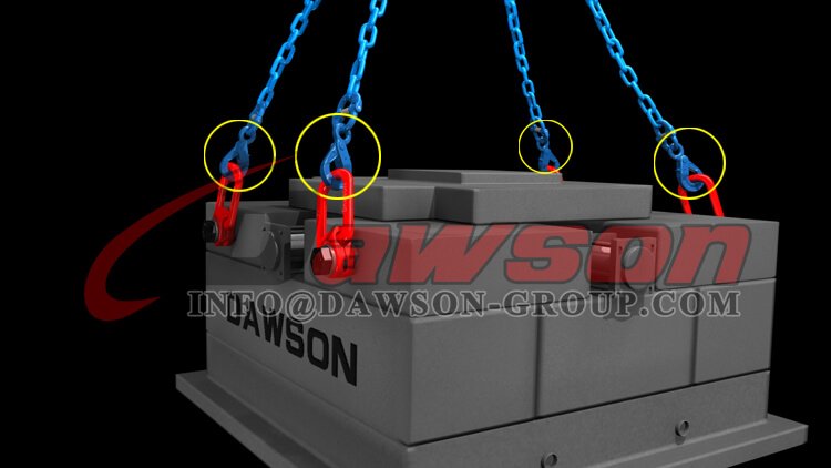 Aplicaci&oacute;n del gancho autoblocante con ojo G100 para eslingas de cadena G100 - Proveedor del fabricante de China - Dawson Group Ltd.