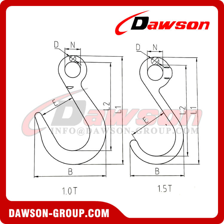 Gancho de apertura grande de aleaci&oacute;n forjada DS207 - Dawson Group Ltd. - Fabricante, proveedor de China, F&aacute;brica