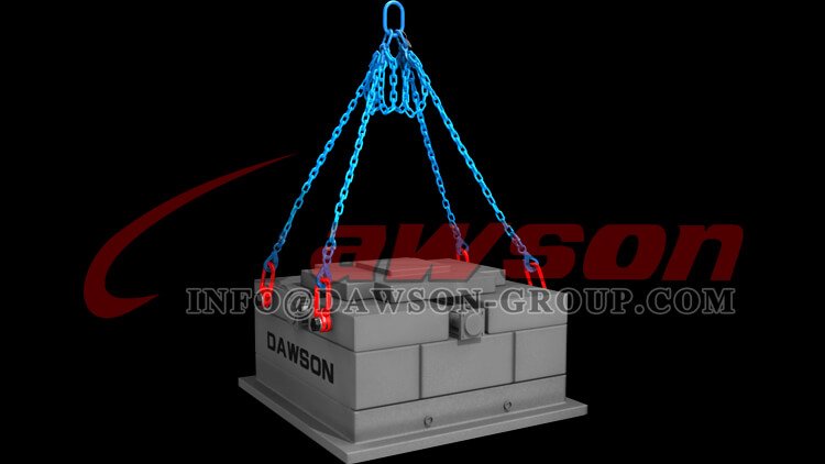 Aplica&ccedil;&atilde;o de conjunto de elo mestre G100 + gancho de fixa&ccedil;&atilde;o ocular G100 com fixa&ccedil;&atilde;o de manilha &times; 4 Dawson Group Ltd.