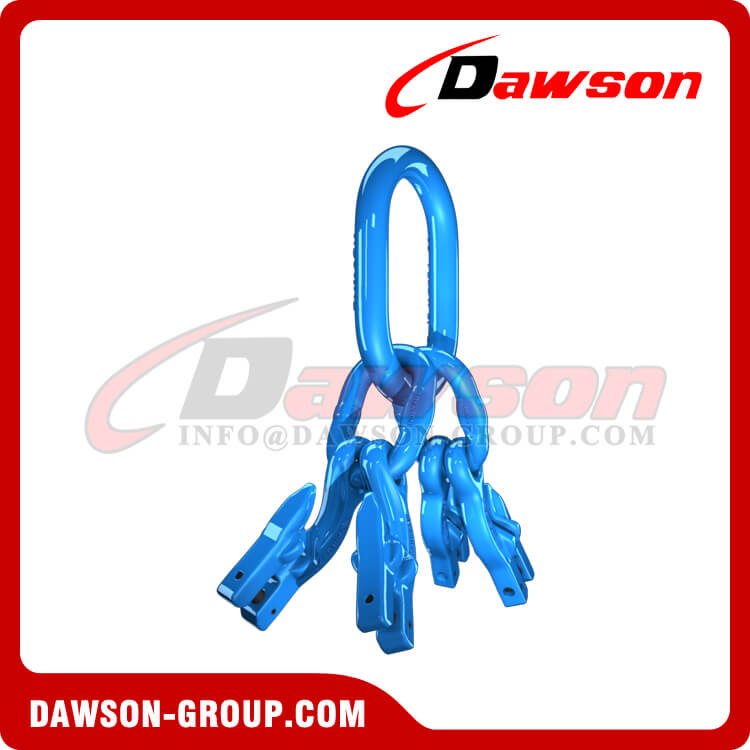 Conjunto de elo mestre G100 + Gancho de olhal G100 com fixa&ccedil;&atilde;o de manilha &times; 4 - Dawson Group Ltd. - F&aacute;brica na China, exportador
