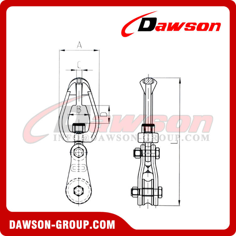 DS930 スイベル プーリー コネクタ - Dawson Group Ltd. - 中国メーカー サプライヤー、工場
