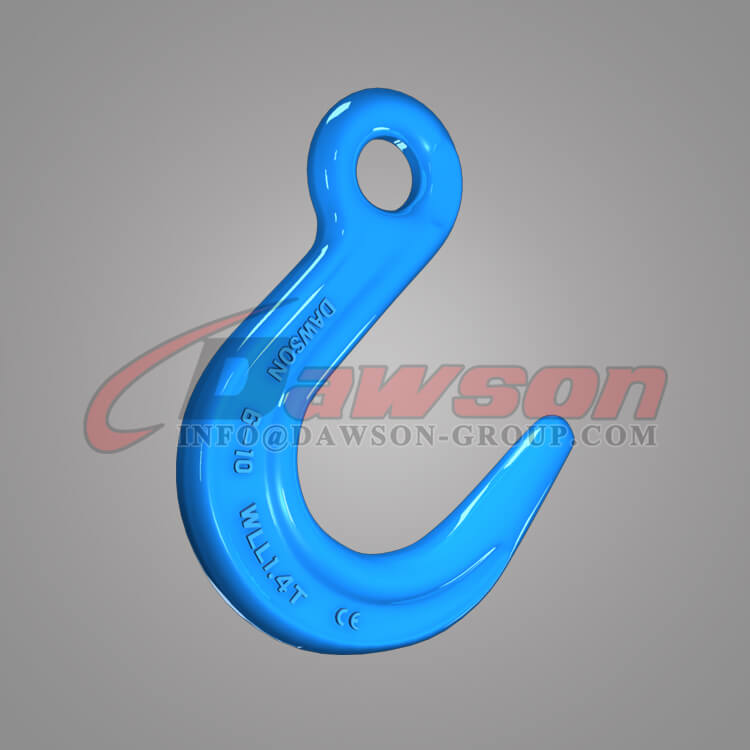 G100 Forged Eye Foundry Hook, Grade 100 Alloy Steel Large Opening Hook - Dawson Group Ltd. - China Supplier Gancho de fundição de olho forjado G100, gancho de abertura grande de liga de aço grau 100 - Dawson Group Ltd.