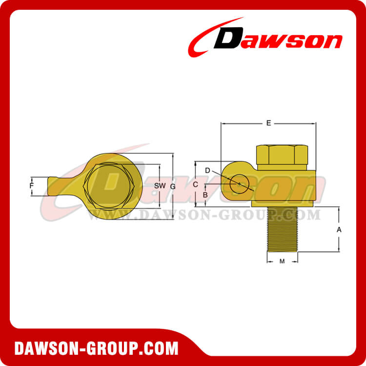 Anel de talha girat&oacute;rio para servi&ccedil;o pesado G80 - Dawson Group Ltd. - Fabricante e fornecedor na China