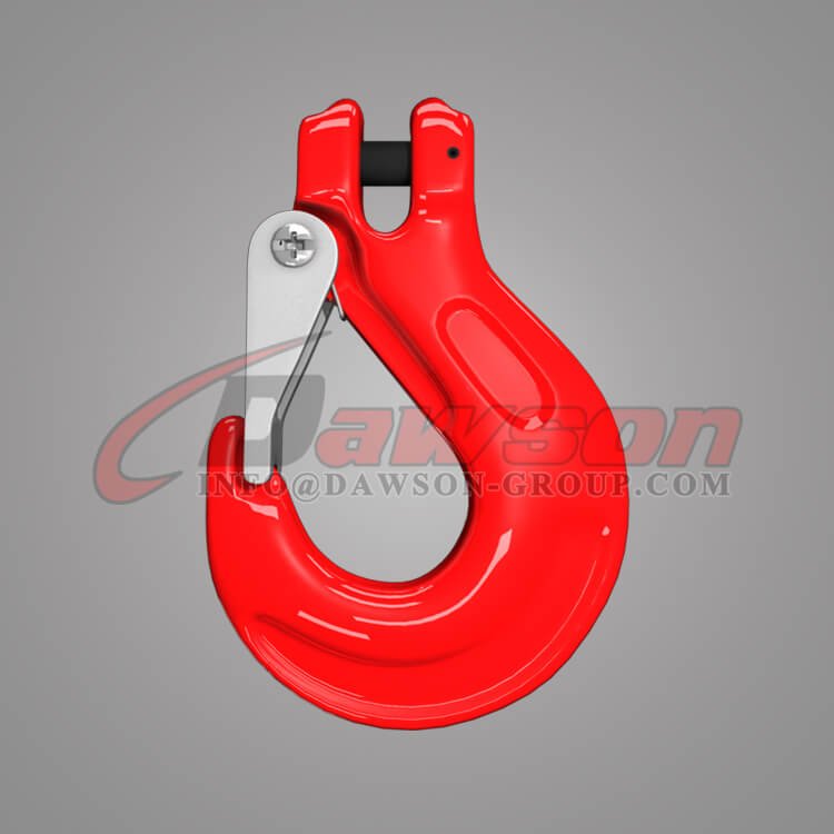 G80 Clevis Sling Hook with Cast Latch for Chain Slings, Grade 80 Clevis Hook - Dawson Group Ltd. - China Supplier Gancho de eslinga de horquilla G80 con pestillo fundido para eslingas de cadena, gancho de horquilla de grado 80 - Dawson Group Ltd. - Proveedor de China