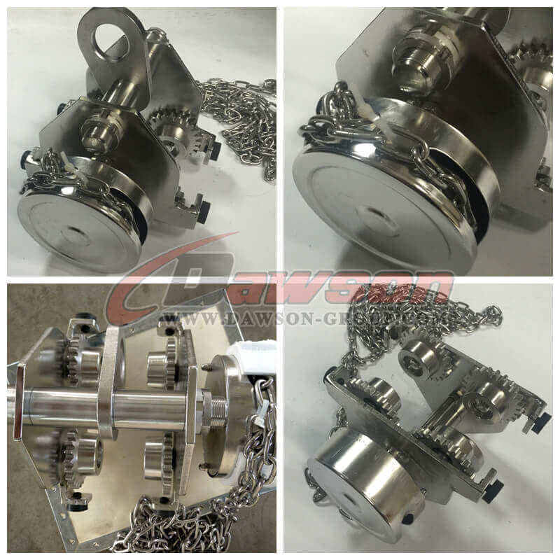 Carrinho com engrenagens de a&ccedil;o inoxid&aacute;vel DSS-GT - China Factoy