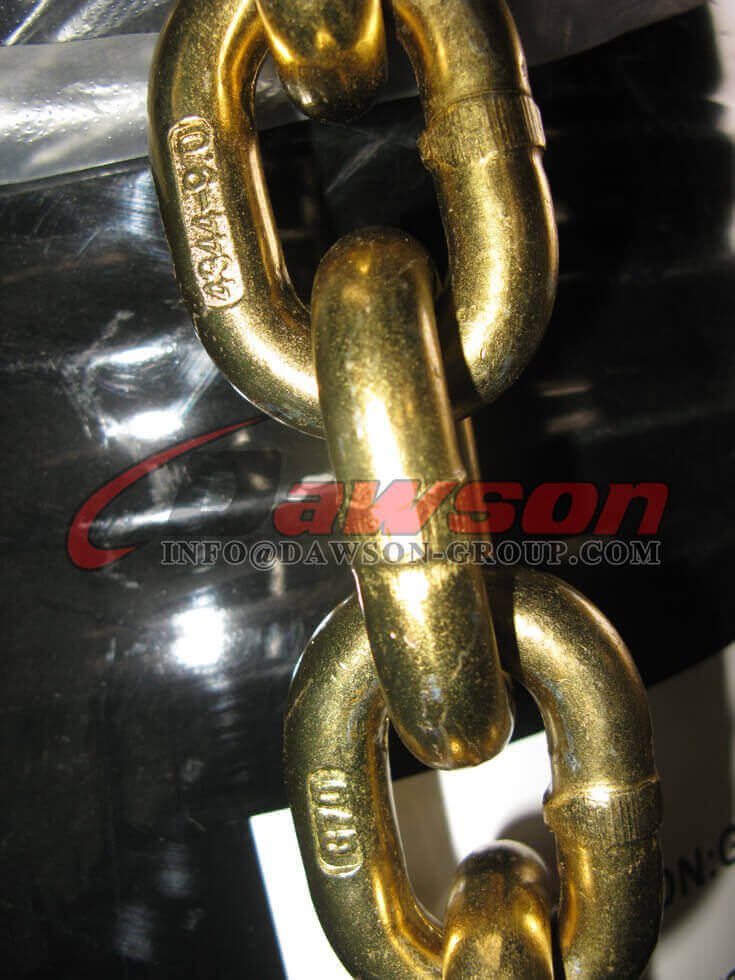 Conjunto de cadena est&aacute;ndar australiano G70 con gancho de sujeci&oacute;n en cada extremo - Dawson Group Ltd. - Fabricante de China