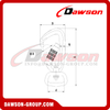 DS7801D2TN Clip de presión de mosquetón de aluminio, ganchos de presión