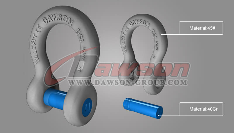 沈んだピン付き鍛造トローリング船首シャックル - Dawson Group Ltd. - 中国メーカー、サプライヤー、工場
