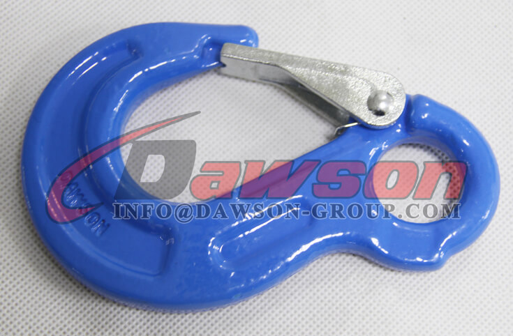 チェーンスリング用ラッチ付きグレード100アイスリングフック - Dawson Group Ltd. - 中国工場