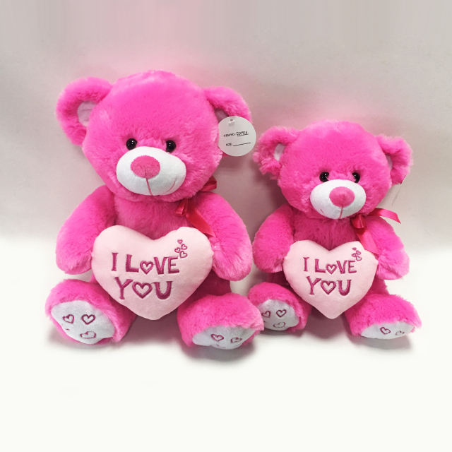Teddy Bear Shaped Plush Valentine Day Bear With Heart For Girls