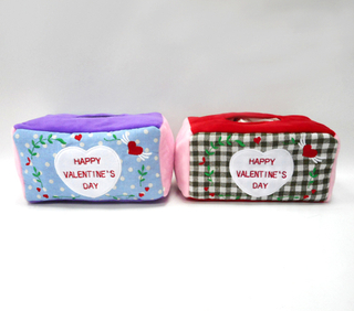 New Decorative Cute Stuffed Plush Tissue Box Cover Valentine Tissue Box