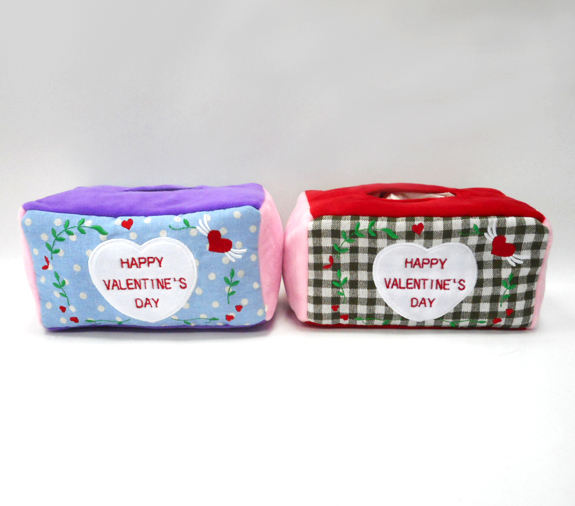 New Decorative Cute Stuffed Plush Tissue Box Cover Valentine Tissue Box