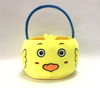 Plush Easter Basket with Duck Decorative Soft Plush Basket