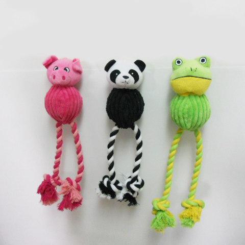 Plush Animal Shaped Dog Rope Toy