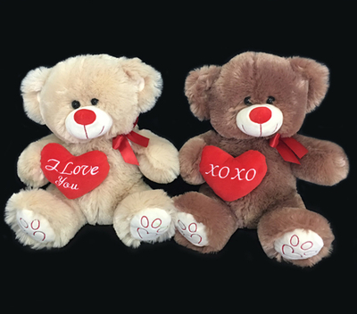 Large cute Couple Teddy Bear with Heart for Valentines Gifts