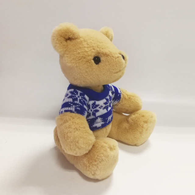High Quality Teddy Bear Toys with Snowflake Pattern Sweater 
