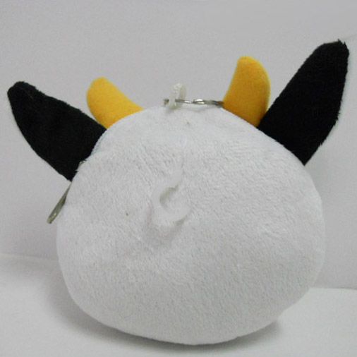 Cute Soft Plush Cow Shaped Coin Purse for Kids