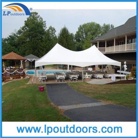 6X12m室外泳池遮阳双顶锥顶帐篷 6X12m室外泳池遮阳双顶锥顶帐篷