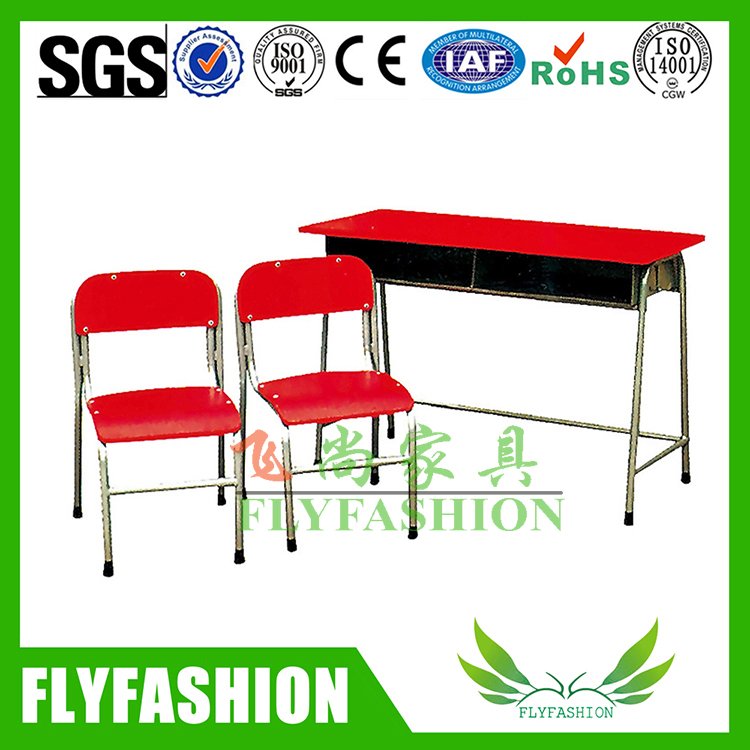High Quality School Furniture Double Desk and Chair (SF-32C)