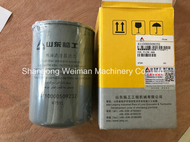 L956f L968f L938f Wheel Loader Spare Parts Fuel Filter Insert 4110000509232